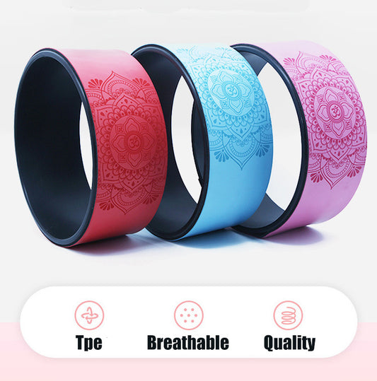 PU Yoga Wheel / Yoga Circle – Grippy Traction Backbend Prop